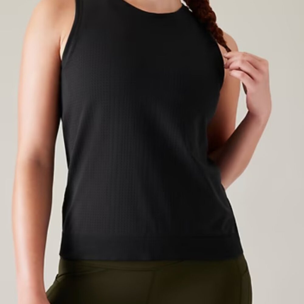 Athleta In Motion Seamless Tank Black M